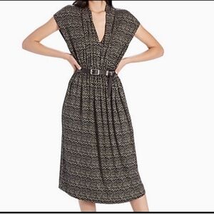 Lucky Brand | Ikat Knit Dress in Black and Cream, Size Small